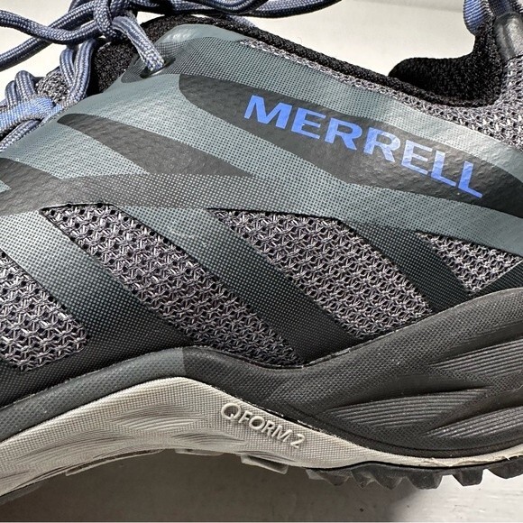 Merrell Shoes Womens 9 Trail Running QForm2 J41316 Sneakers Black Blue - Picture 8 of 10
